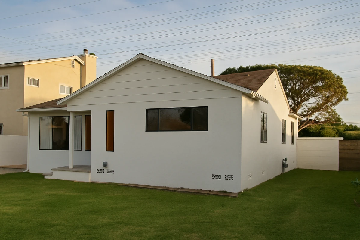 Exterior house after professional painting in Los Angeles